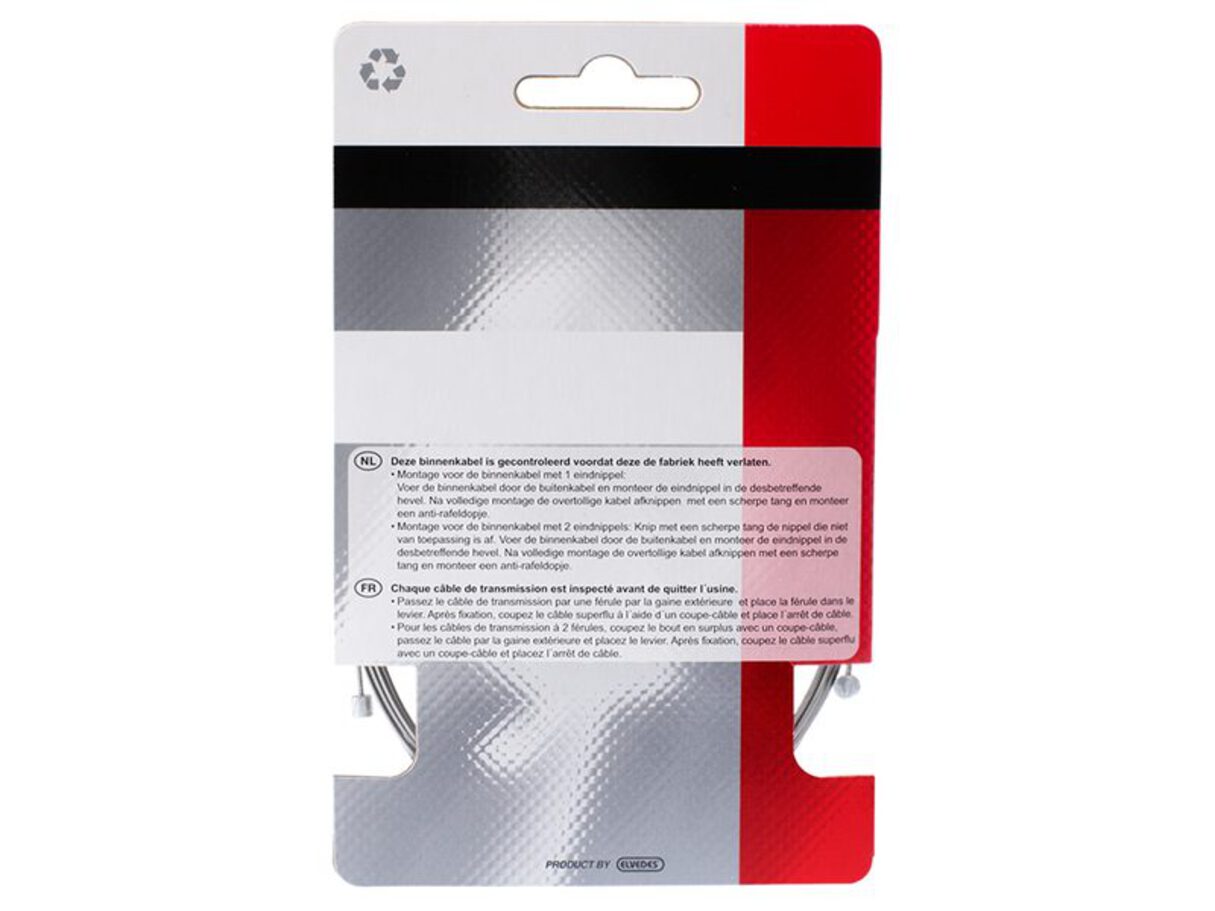 Simson 020215 derailleur/versnellingskabel 2,25 mtr. Shim./Sram/Suntour/S.A. linea RVS