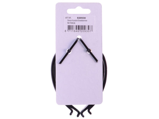 Simson 020930 kunststof broekklemmen met reflectie