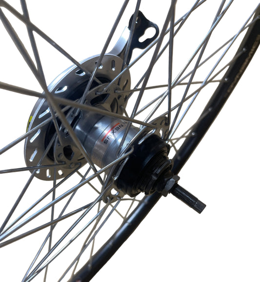 Achterwiel 28" - 622 Dynamic zwart RVS spaken Nexus 3 RB