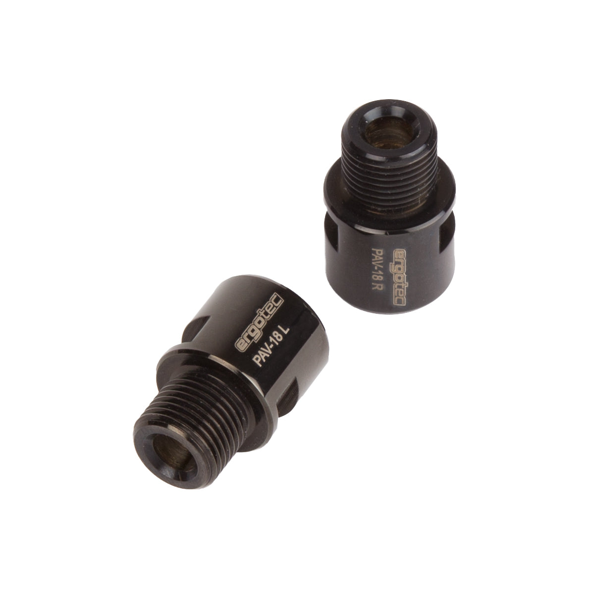 Ergotec pedaalasverlengers per set 9/16" zwart