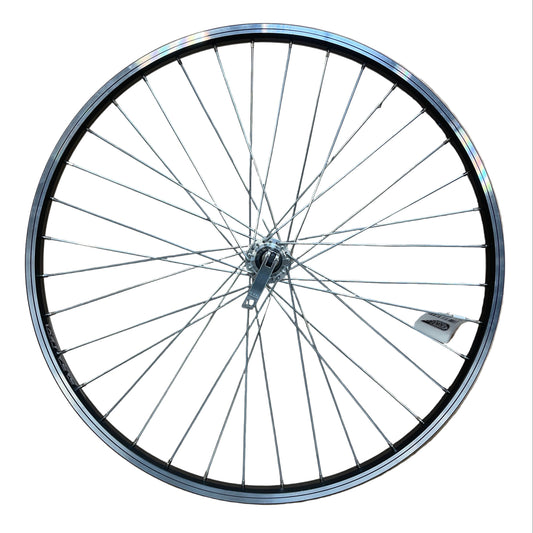Achterwiel 26" 21-559 alu. Parallex zwart cassette QR spaak 13