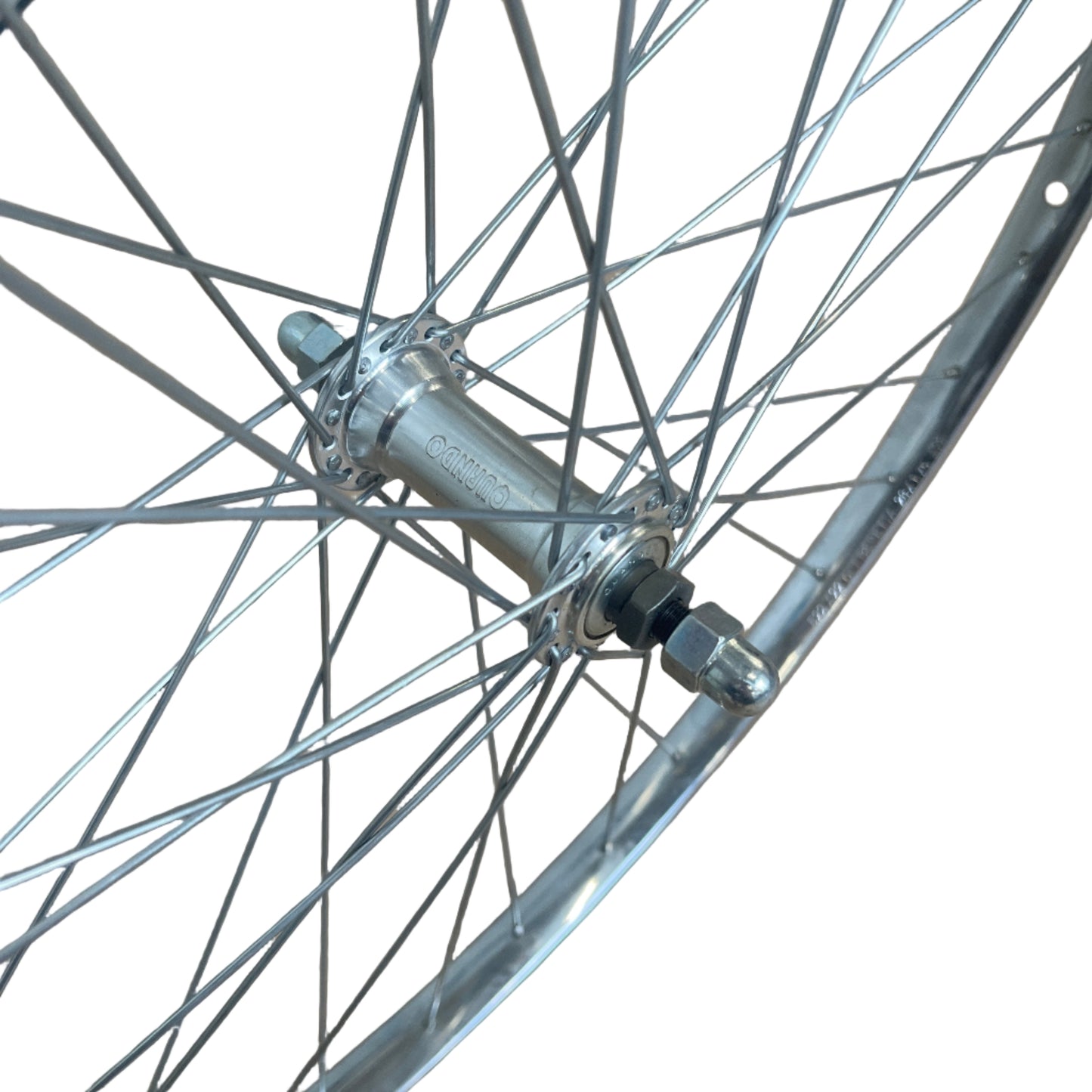 Voorwiel 802007 28x1.1/4 chroom alu. naaf