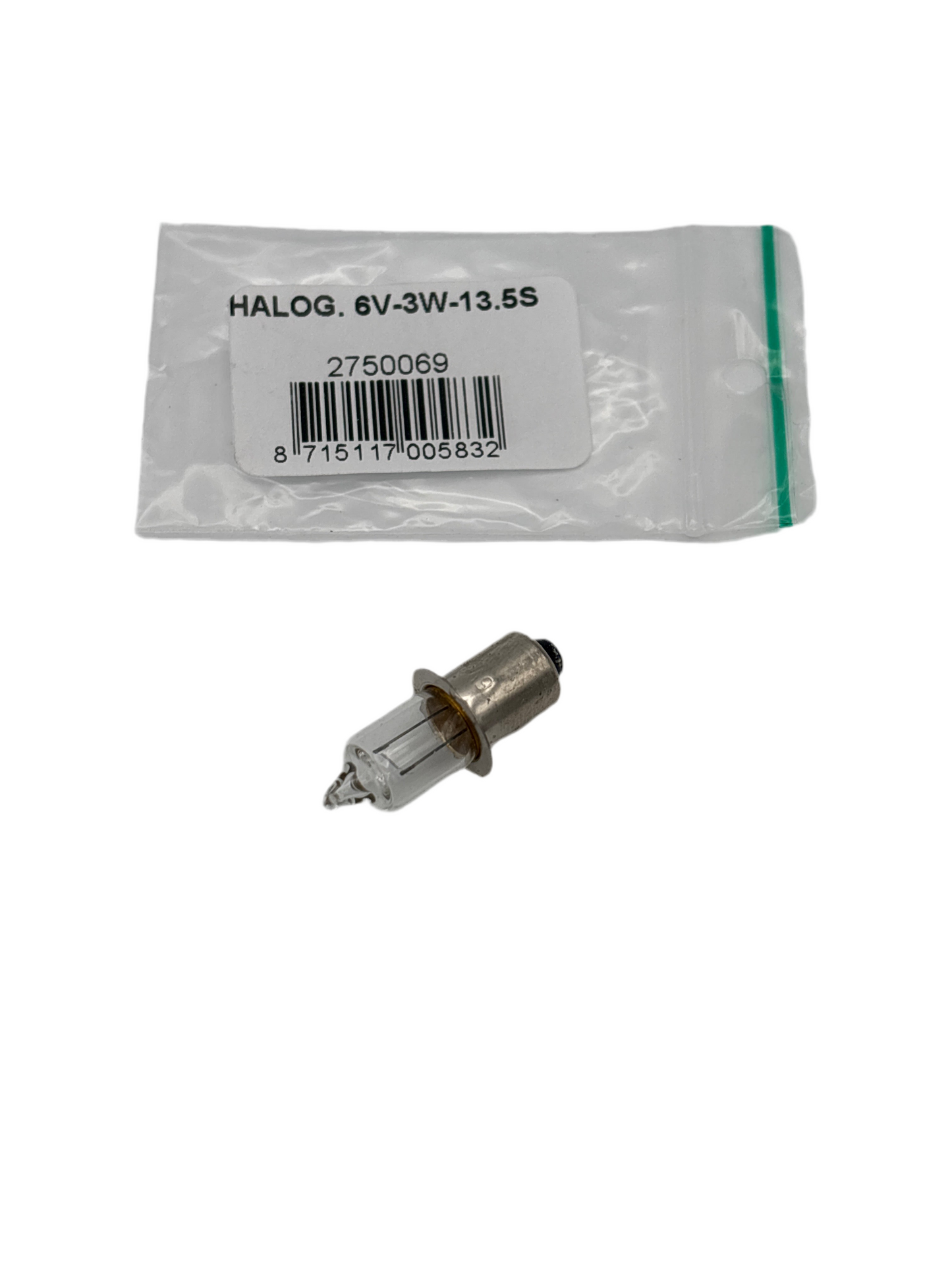 Spanninga lampjes nr. 69 / 6V-3W-PX 13,5S halogeen