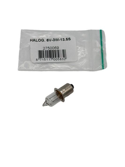 Spanninga lampjes nr. 69 / 6V-3W-PX 13,5S halogeen
