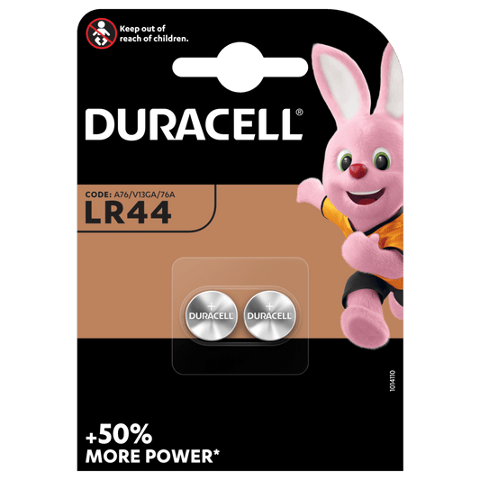 Batterij Duracell knoopcell LR44