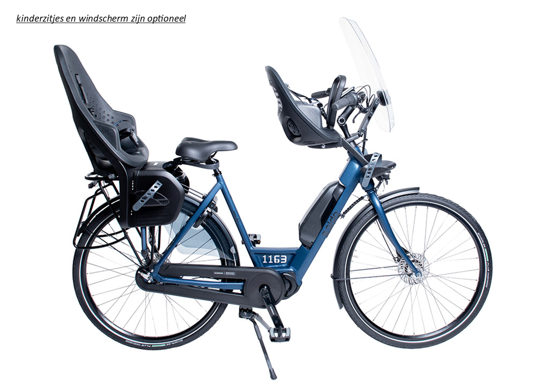 ALDO E-Multi moederfiets 28"- 55 cm N5RB Shimano Steps EP5 60NM azzuro blauw