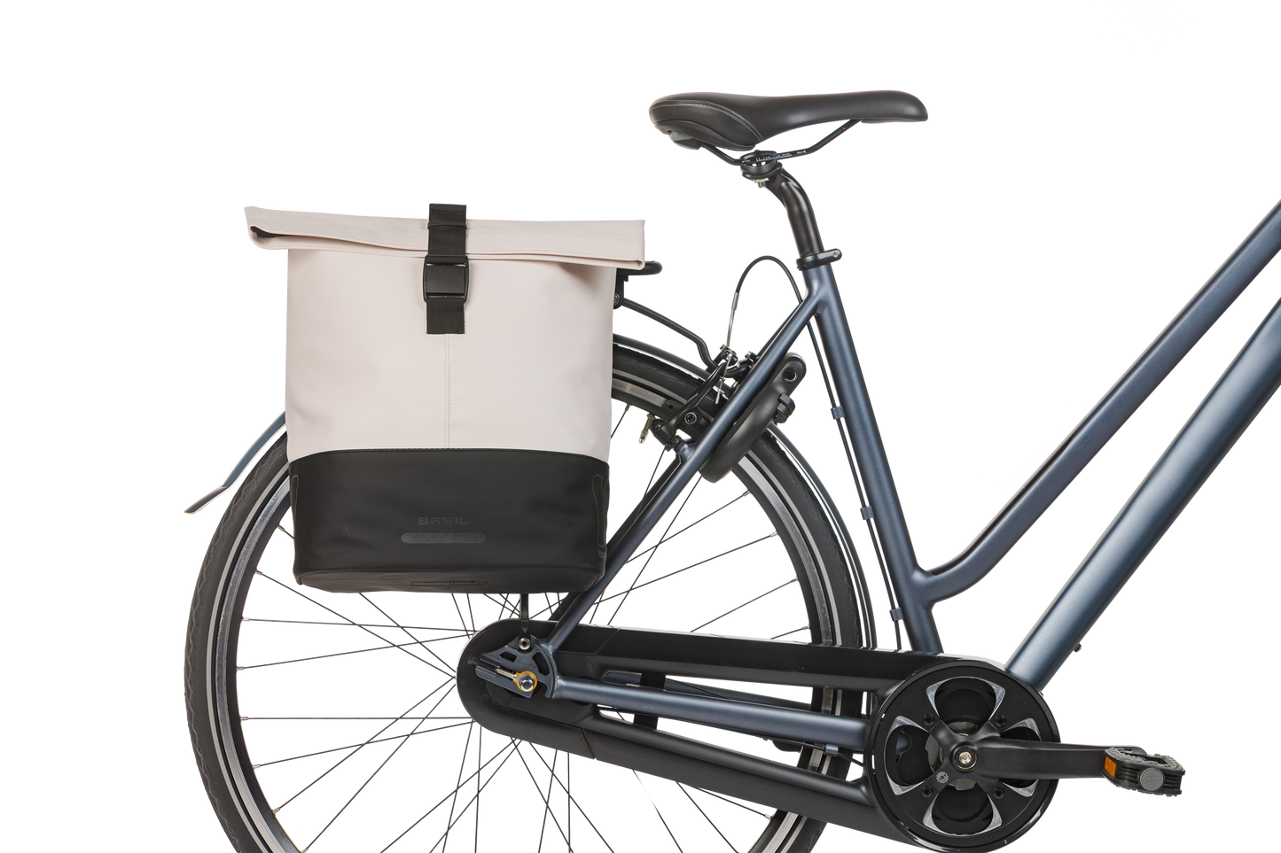 Basil 18501 Cove dubbele fietstas 28-32L gebroken wit/zwart