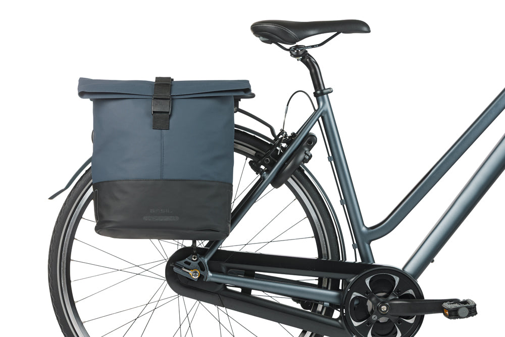 Basil 18503 Cove dubbele fietstas 28-32L marineblauw/zwart