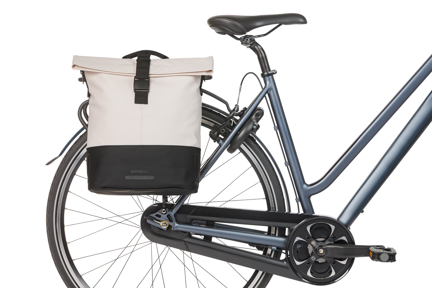 Basil 18504 Cove dubbele fietstas MIK 28-32L gebroken wit/zwart