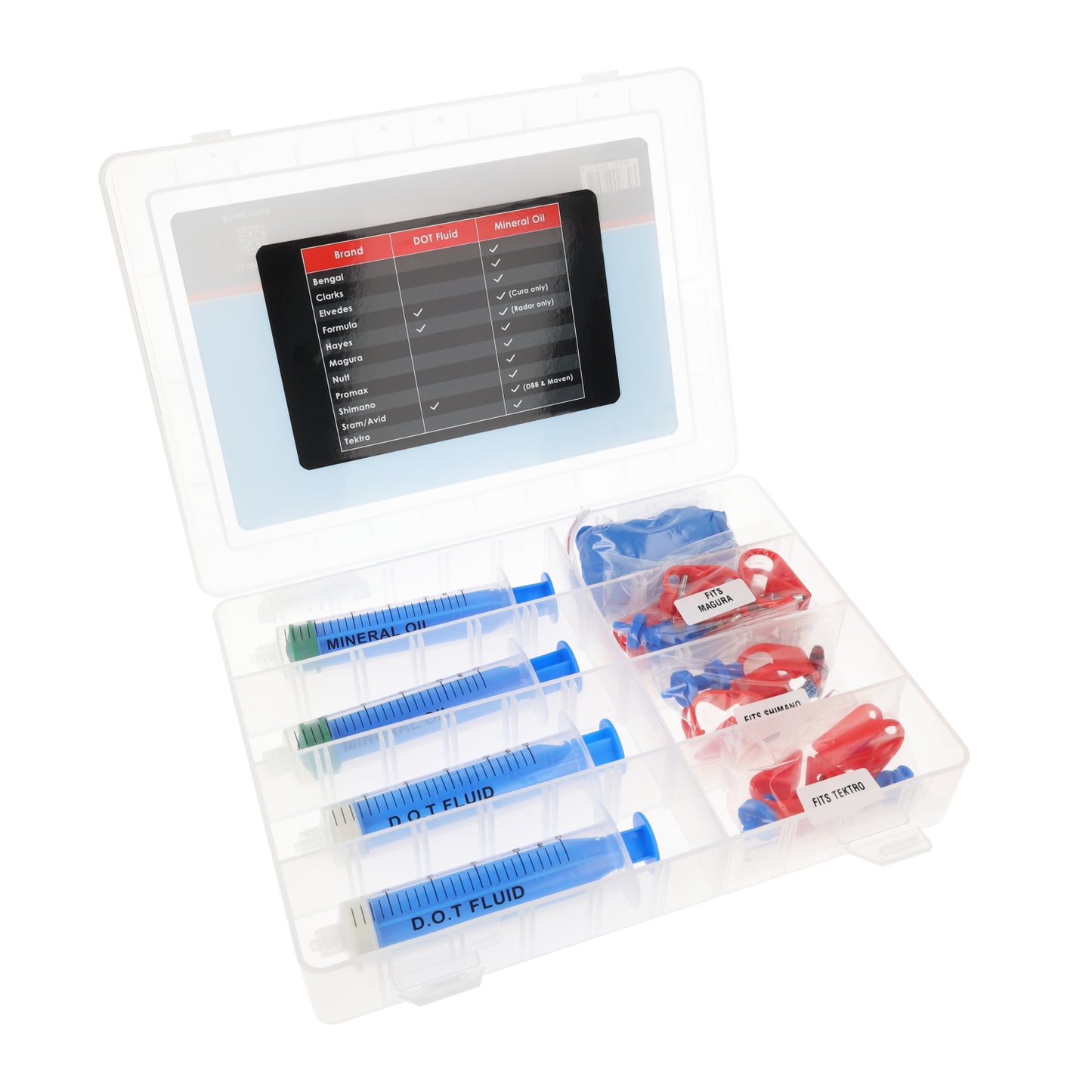 Elvedes 2024004 basis ontluchtingskit voor mineraal en DOT vloeistof