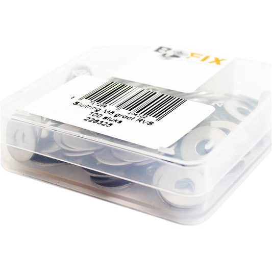 Sluitring M5 RVS groot gat