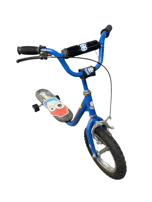 Skate-scooter Bike-board blauw 12"