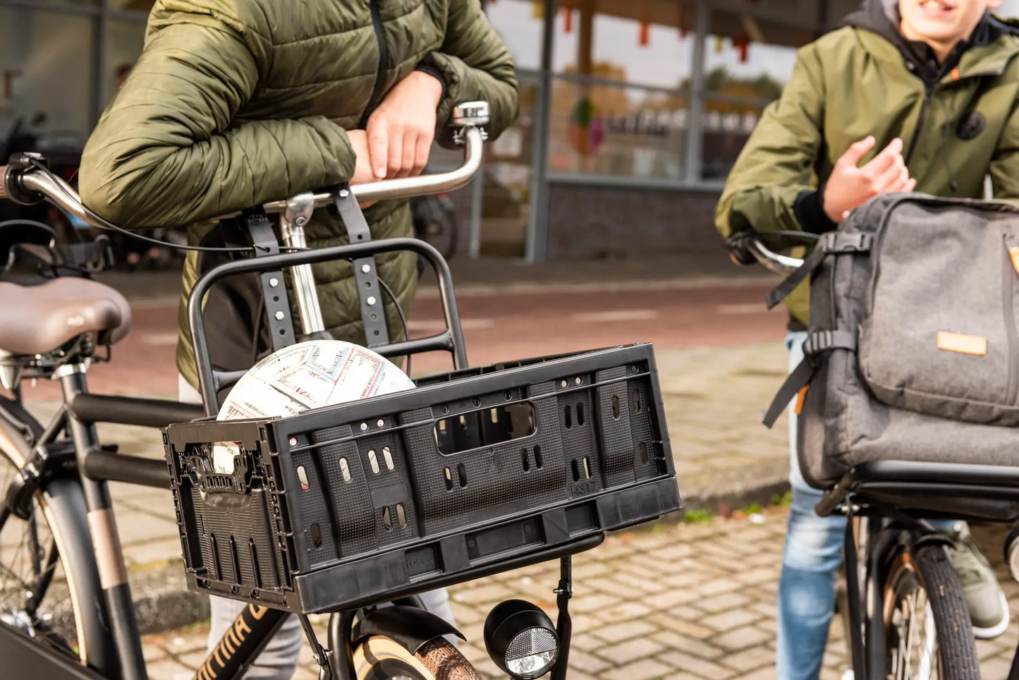 Steco voordrager transport 26"/28" zwart glans