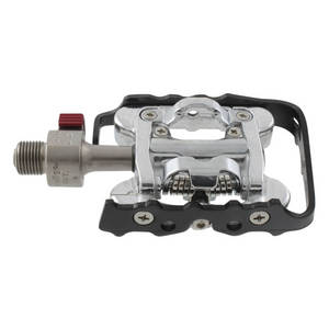 Wellgo combi-pedaal aluminium/zilver Shimano compatible met QR-systeem