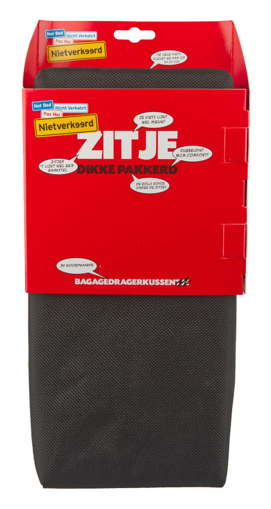 N/V zitje bagagedrager 32x15x9 cm. zwart - Dikke Pakkerd