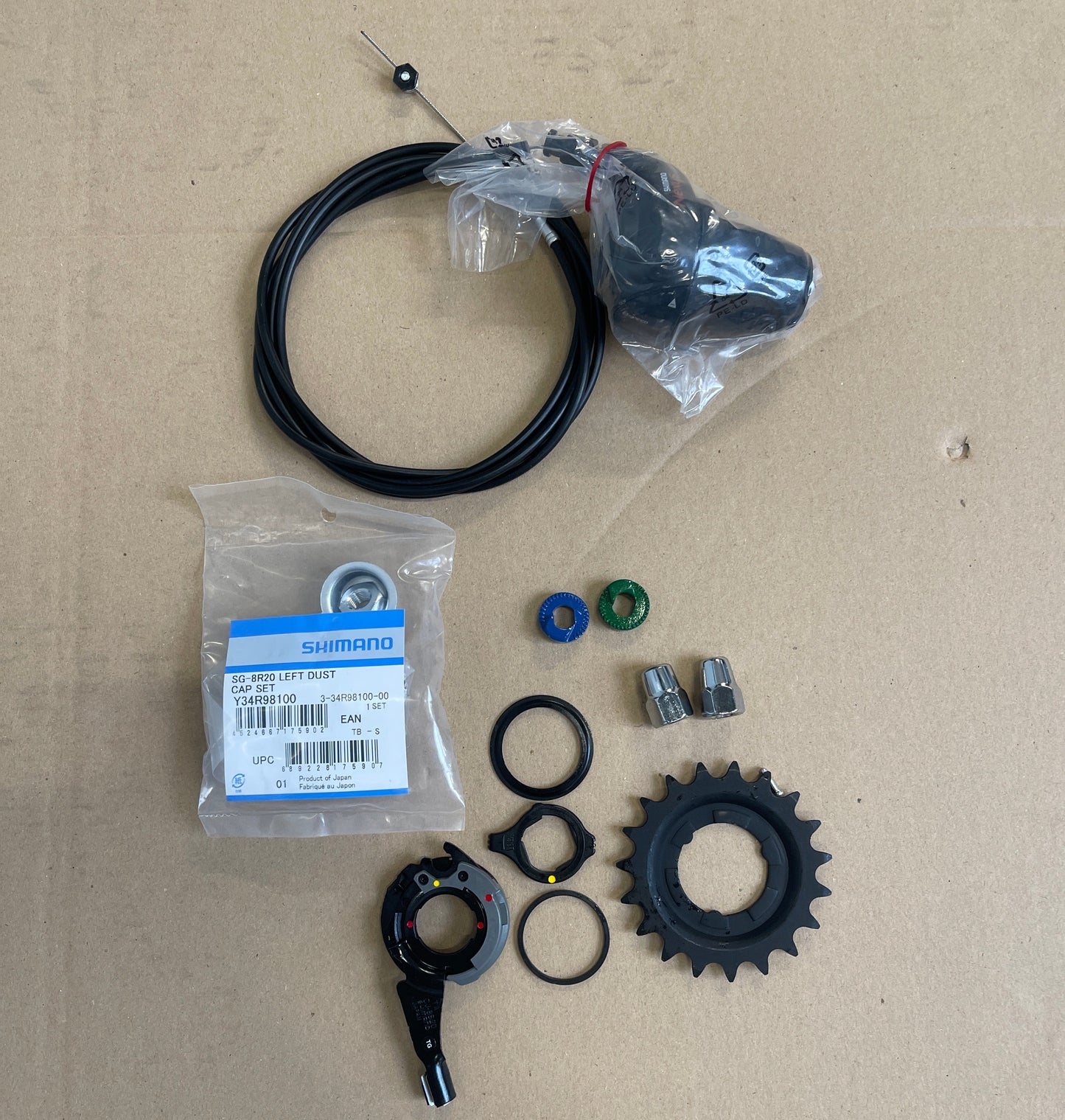 Achterwiel 811848 28" 19-622 Alu ZAC2000 Shimano 8 RB incl. draaigreep en toebehoren