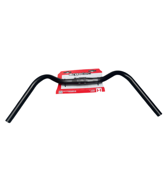 Ergotec stuurbocht Stuttgarter multi grip aluminium zwart GW605 GL170 GH45 53° SL: 2