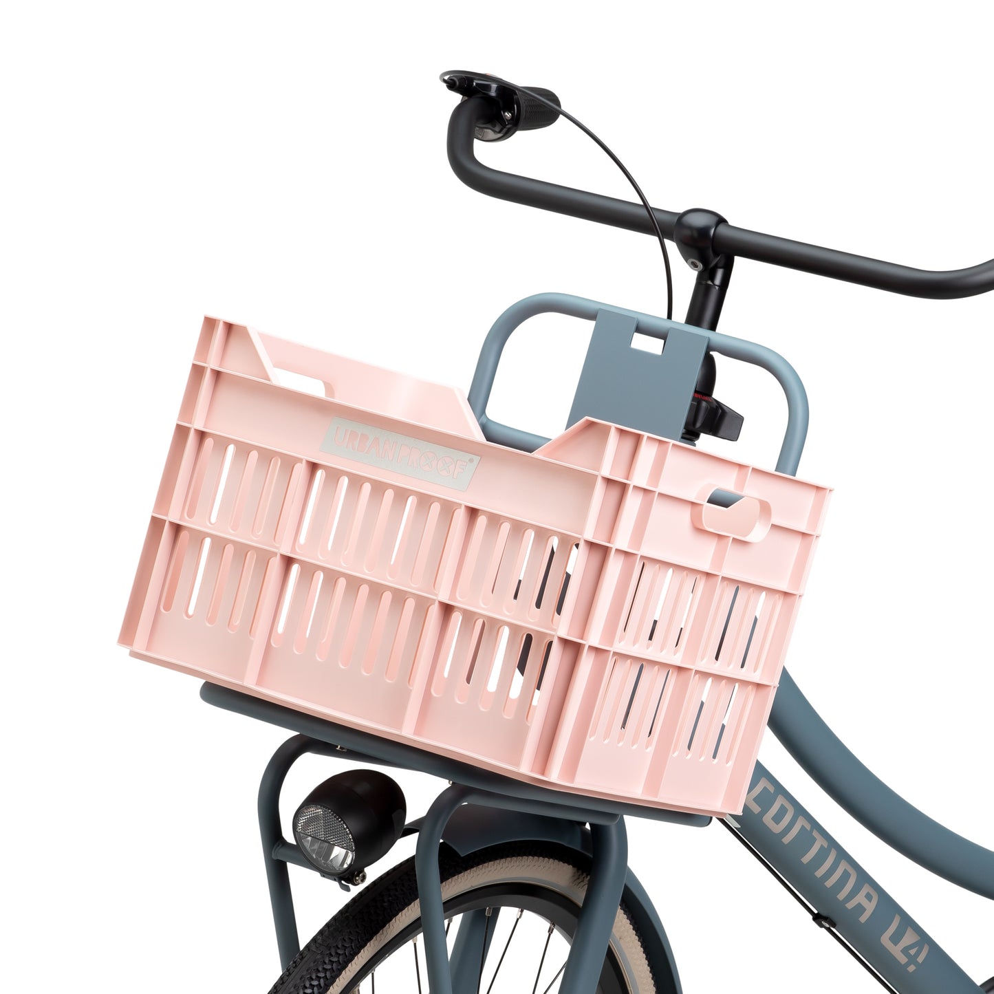 Urban Proof fietskrat 30L Click warm roze - Recycled