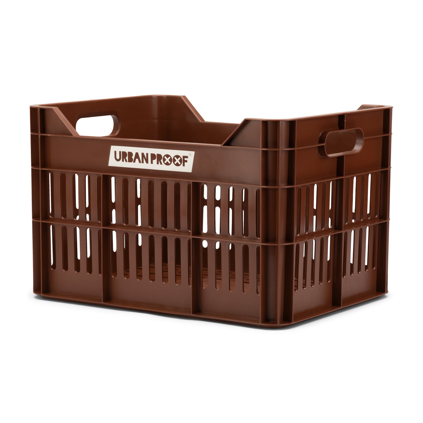 Urban Proof fietskrat 30L Click Deep Brown - Recycled