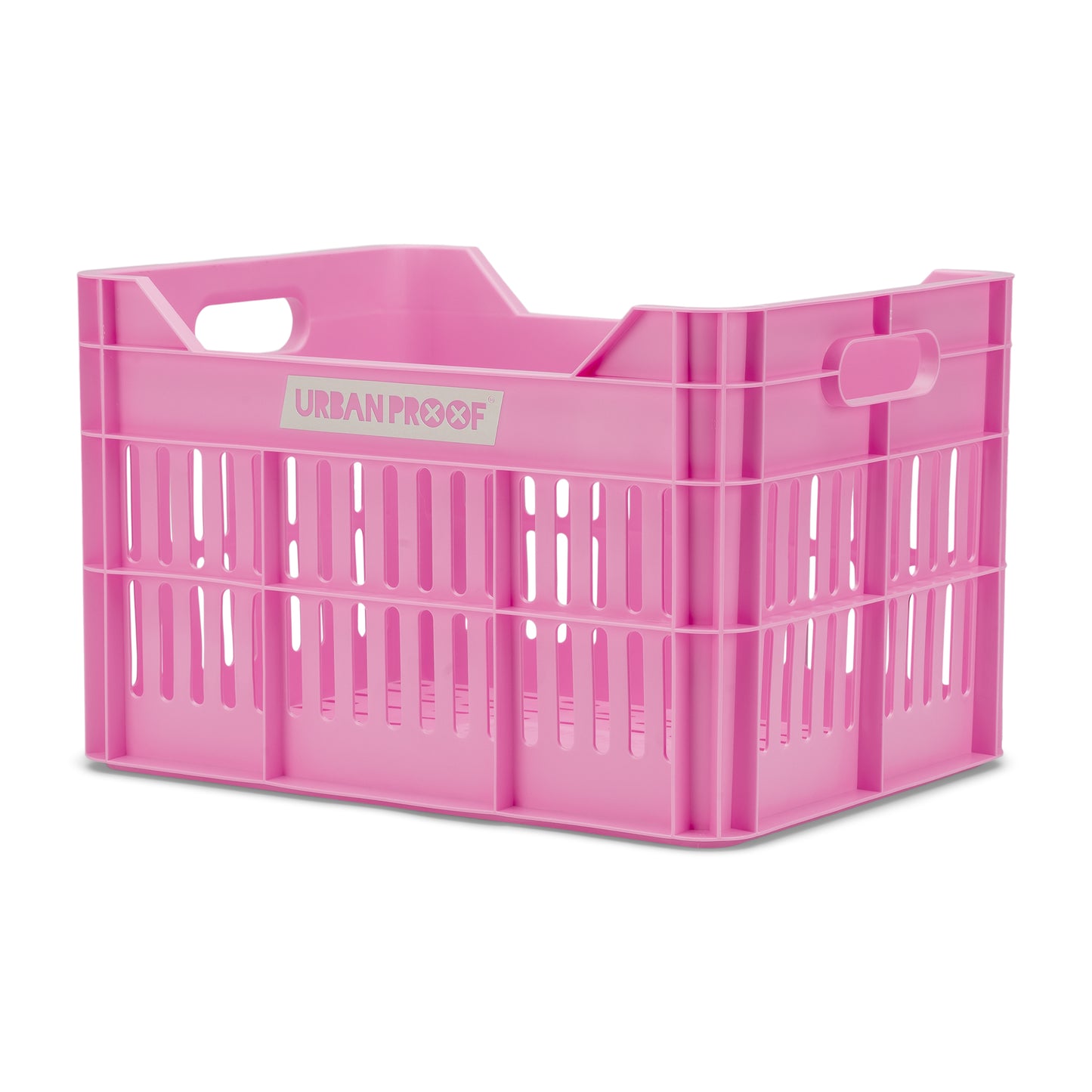Urban Proof fietskrat 30L Click Bright Pink - Recycled