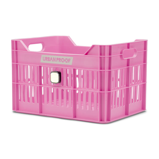 Urban Proof fietskrat 30L Click Bright Pink - Recycled