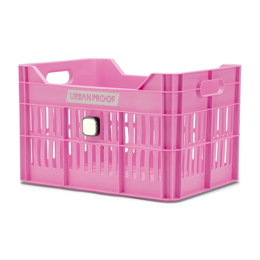 Urban Proof fietskrat 30L Click felroze - Recycled