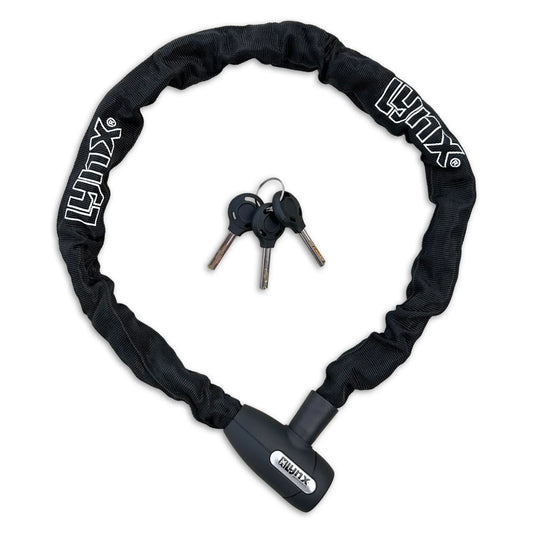 Lynx kettingslot Cityline L110 black 8 mm. x 110 cm. nylon hoes