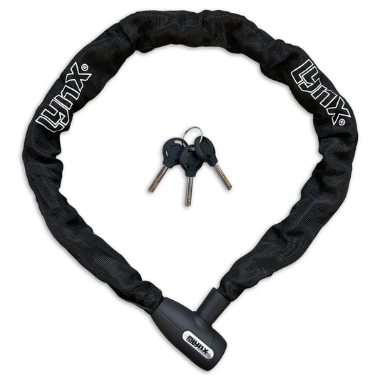 Lynx kettingslot Cityline XL120 black 10 mm. x 120 cm. nylon hoes