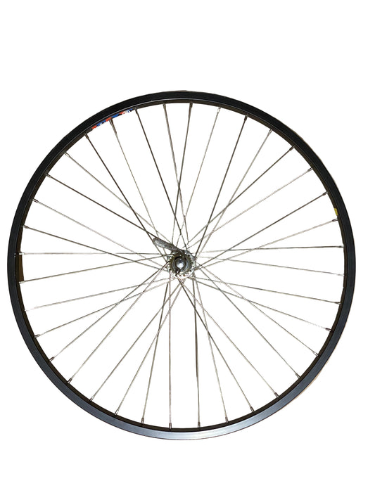 Voorwiel 26"- 559X19 Parallax alu zwart FM21 QR sp.14 RVS*