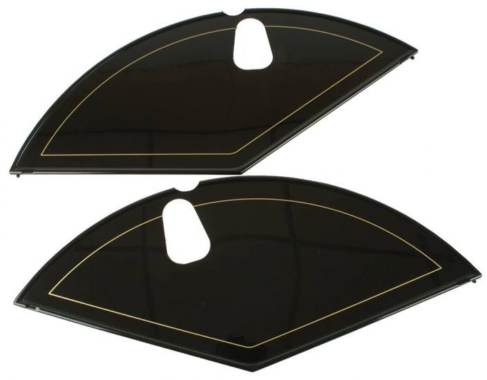 Hesling jasbeschermer 28" Nostalgia PVC zwart + bies