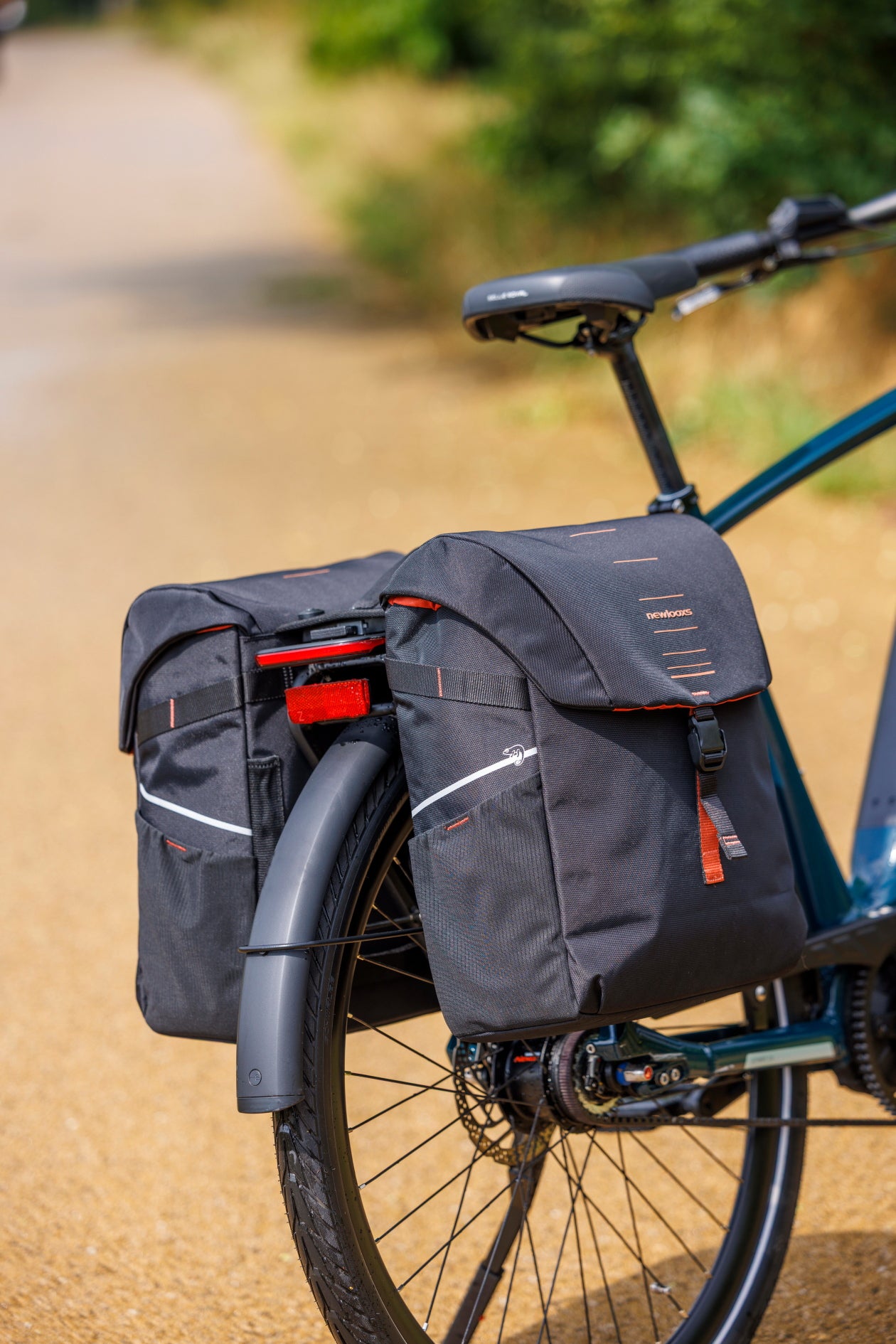 New Looxs tas nr. 536 Vigo Double MIK 2.0 Black/Orange - 536.156MIK2.0