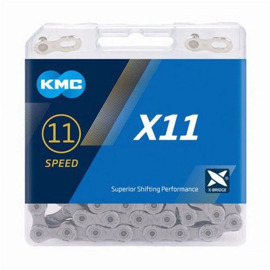 KMC ketting X11 1/2" x 11/128" 114S 11V grijs