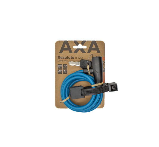 AXA kabelslot Resolute 8 - 120 Petrol Blue