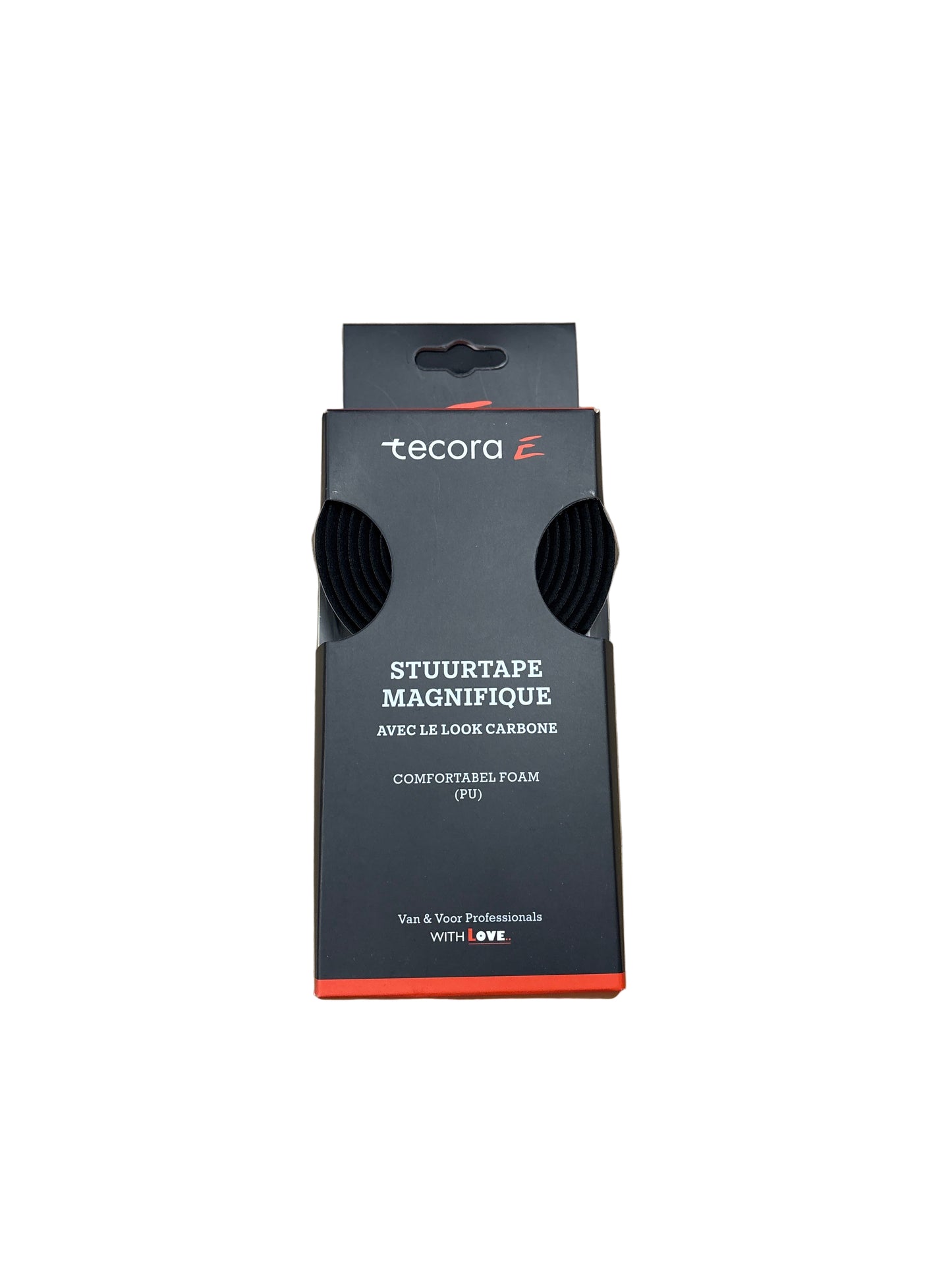 Tecora E stuurlint Magnifique Carbon Look ø2.5x30 mm. 2 mtr. zwart