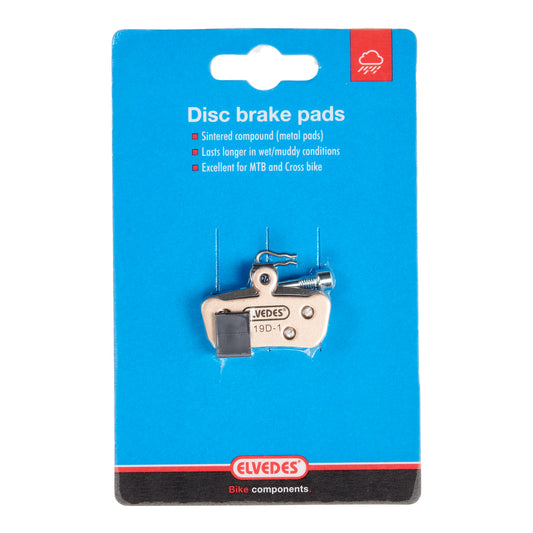 Elvedes 6898S disc brake pad compatible with Avid X0 Trail sintered