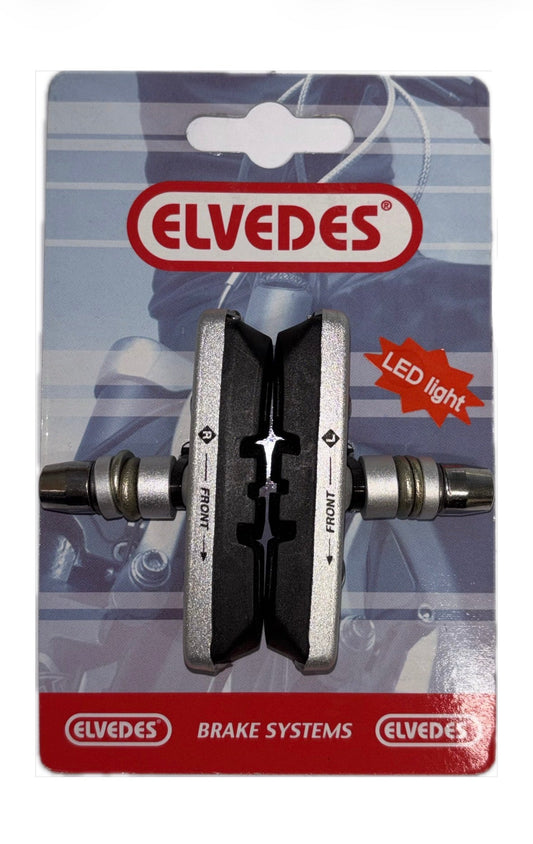 Elvedes 6800 v-brake remblok set alu. 58 mm. met led