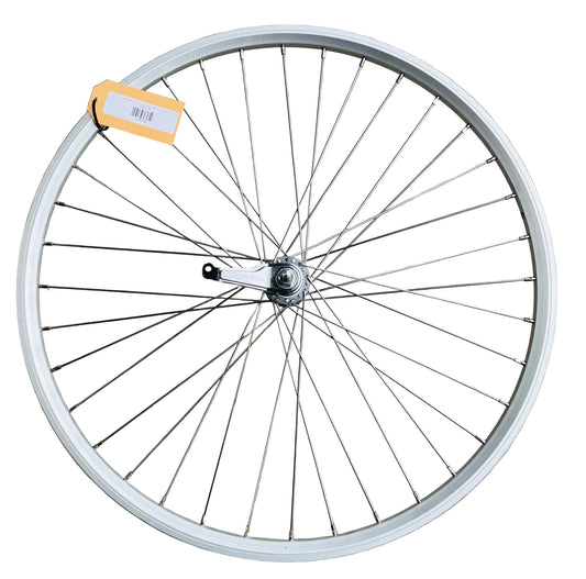 Achterwiel 28" - 622 Dynamic alu zilver RVS spaken Shimano remnaaf