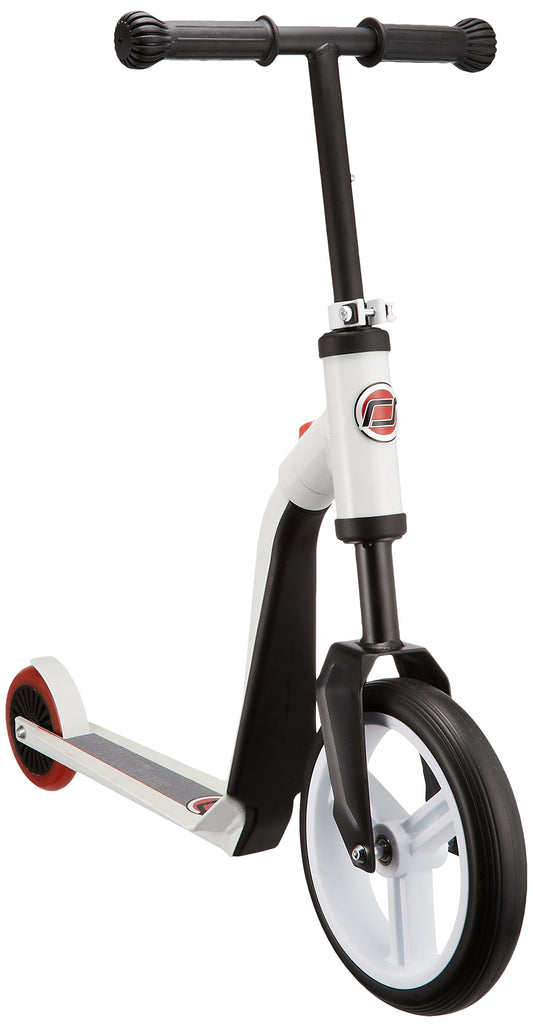 Loopfiets en step 2 in 1 wit/rood
