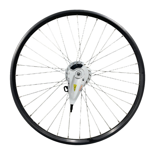 Voorwiel 28" - 622 Dynamic zwart RVS spaken Nexus voornaaf RB compleet met remplaat