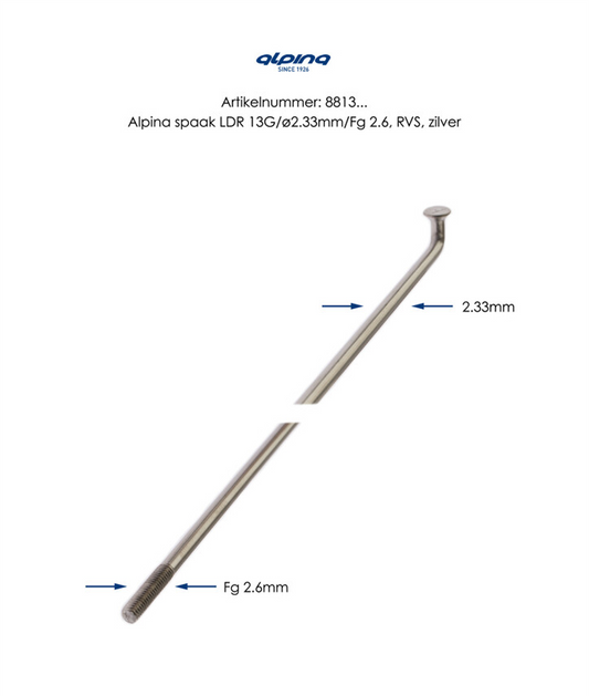Alpina spaak 13x262