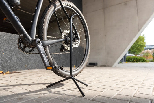 Steco fiets display mat zwart-etalage/show standaard