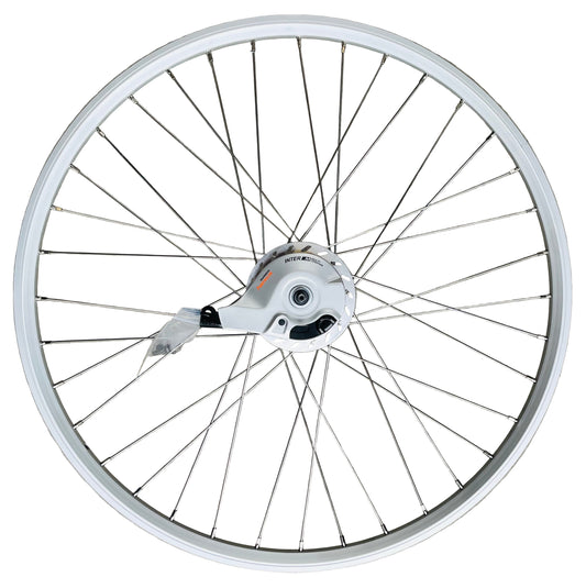 Achterwiel 28" - 622 Dynamic alu zilver RVS spaken Nexus 7 RB