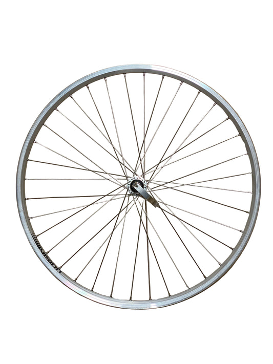 Voorwiel 26"- 559x19 IID Skorpion alu. zilver FM21 QR sp.14 RVS