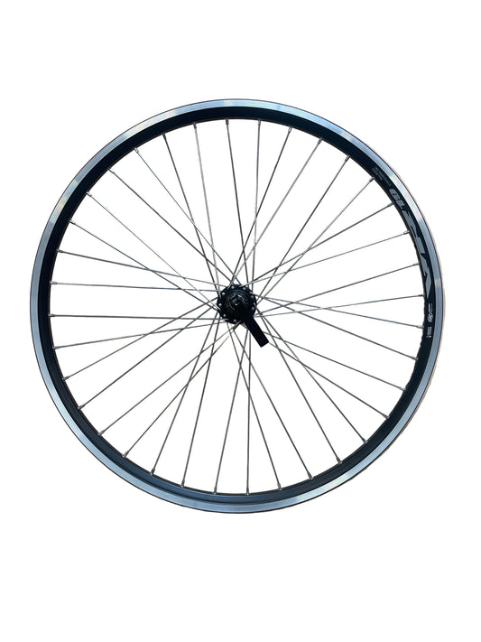 Achterwiel 26"- 559X19 IID Skorpion alu. zwart FM32 QR cassette 8/9 sp.14 RVS