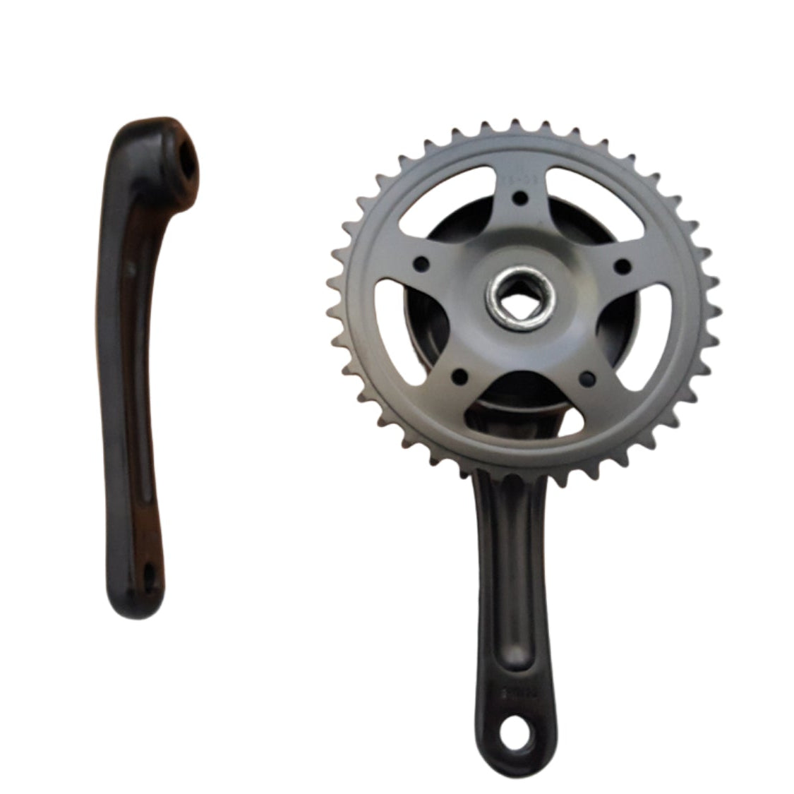 Chainline alu crankset glans zwart 38T/170mm/95mm disc