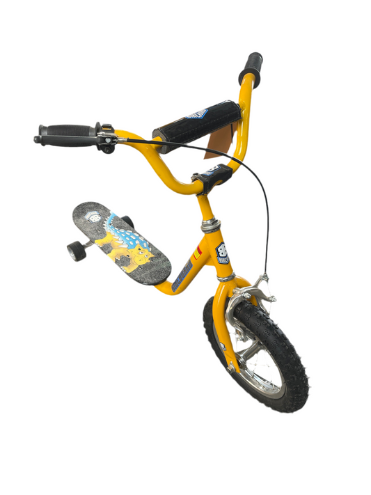 Skate-scooter Bike-board geel 12"