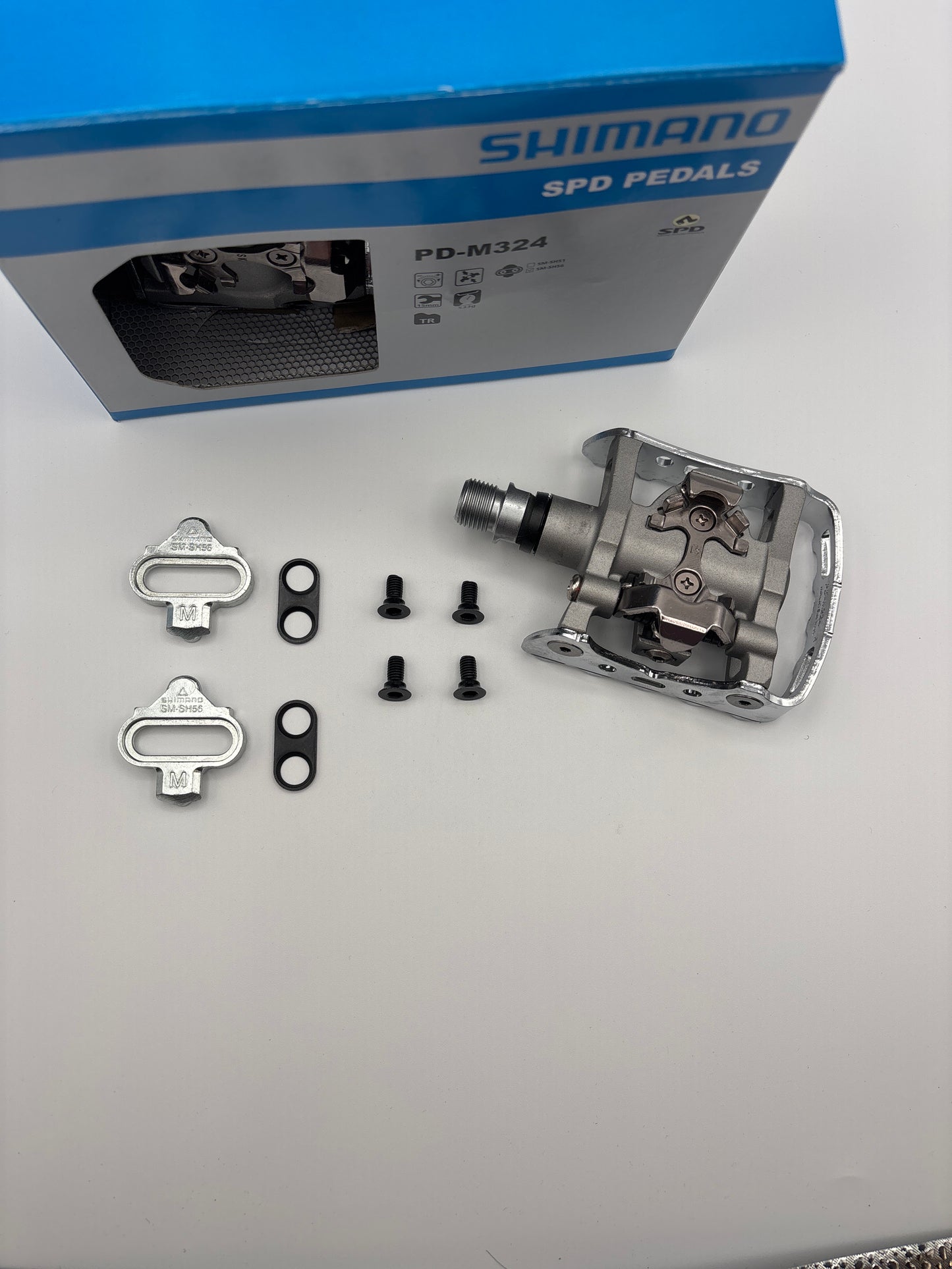 Shimano EPDM324 pedalen m/cleats enkelzijdig SPD