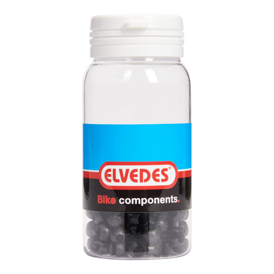 Elvedes ELV2015141 50 roteerhaken ø4,3 mm. - 5,0 mm. PVC zwart (50)