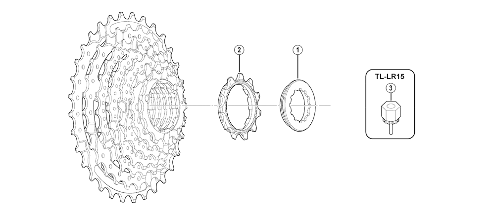 Shimano ECSHG418130 cassette CS-HG41 8-speed 11-13-15-17-20-23-26-30T