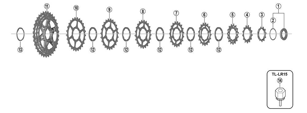 Shimano ICSHG70011134 cassette 105 CS-HG700 11-speed 11-13-15-17-19-21-23-25-27-30-34T